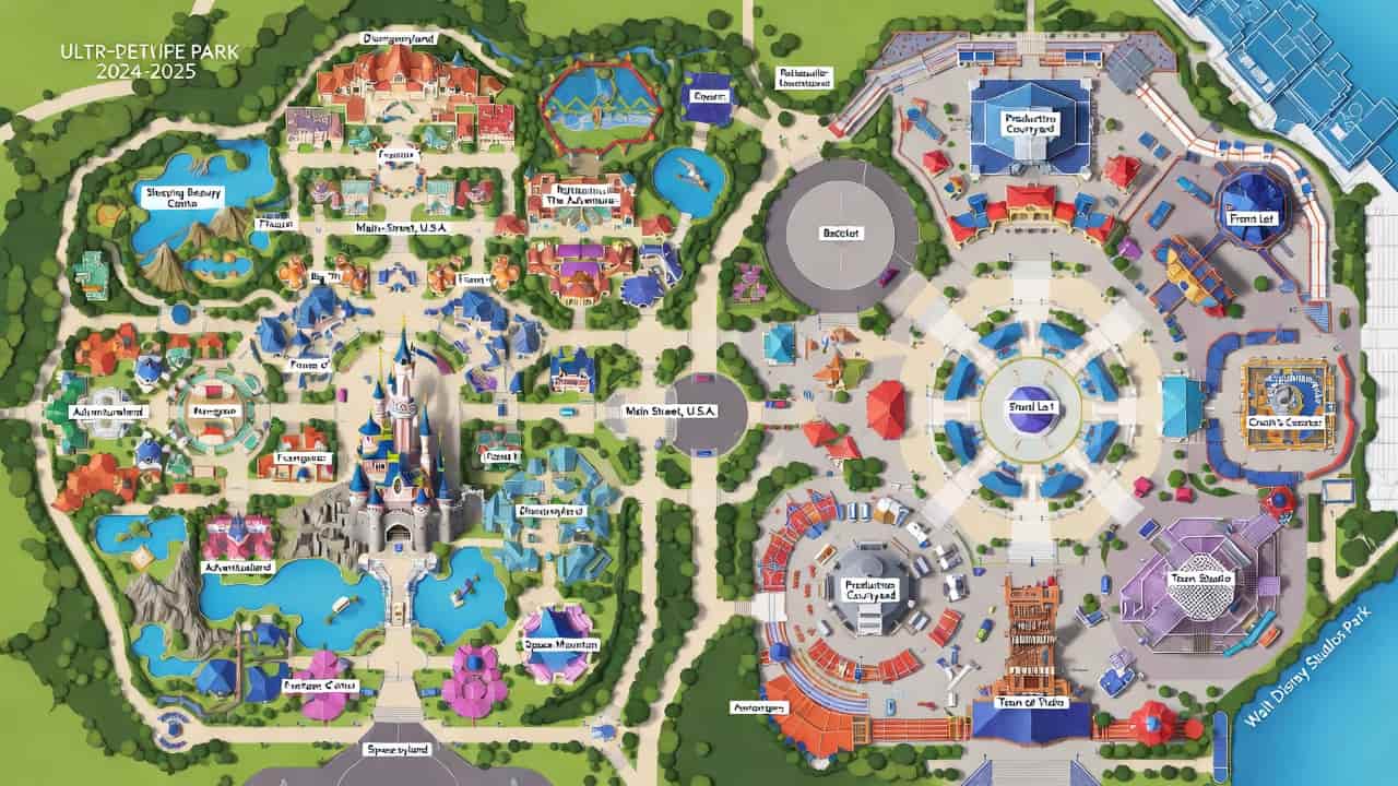 Disneyland Paris Map